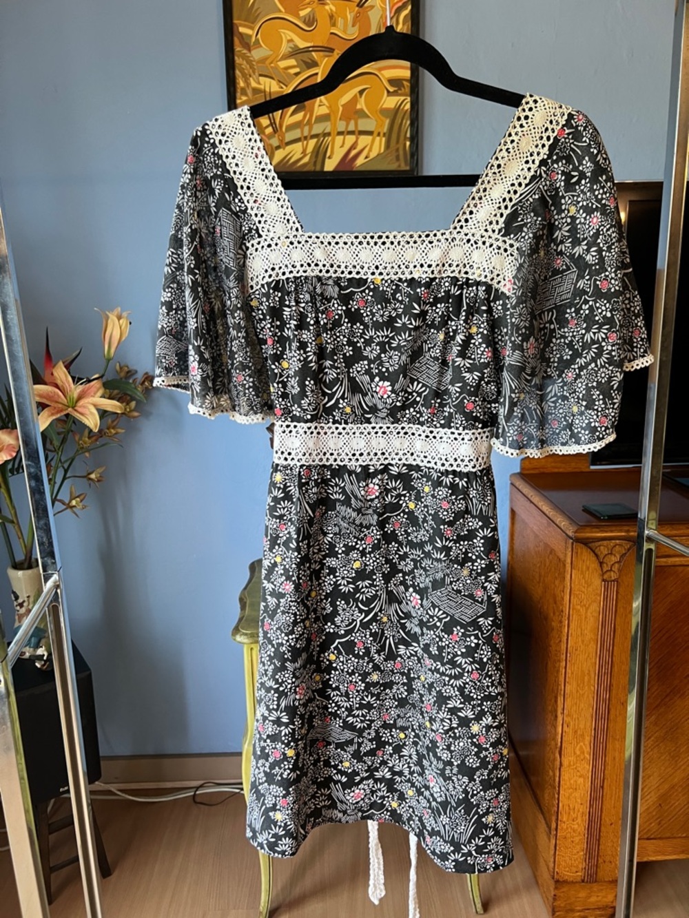Baby doll boho summer dress Sz Medium